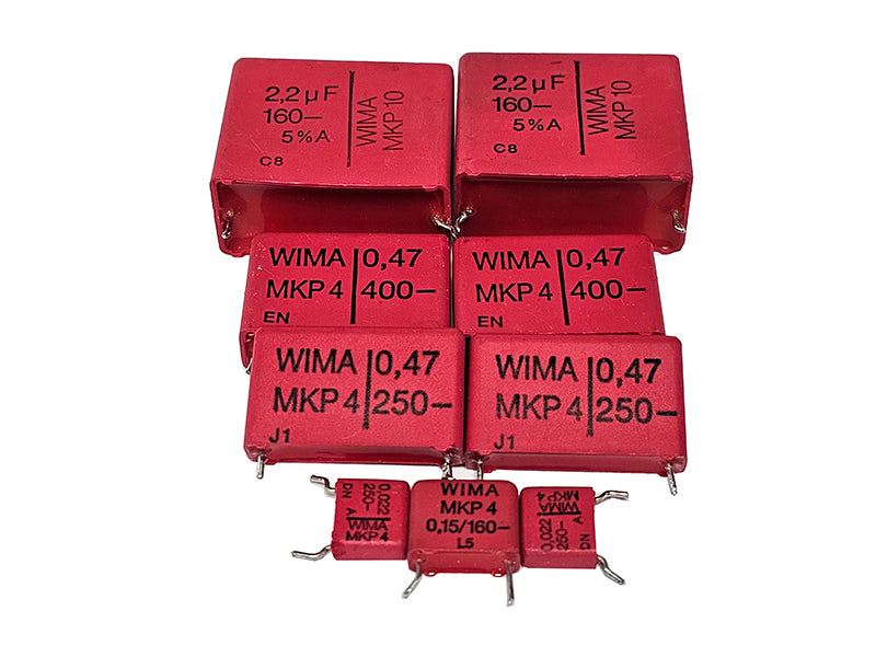 #225 BB Wima Mixed LOT Film Capacitors "Used Pulls" Qty 9 Caps
