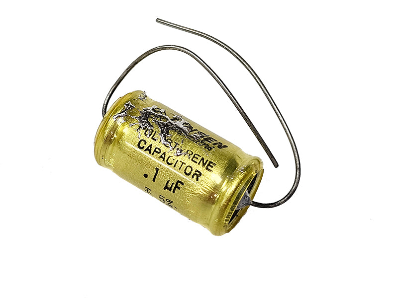 #530 BB Jensen Capacitor 0.1uF (1000pF) 100 Vdc ATTE Series Aluminum Foil (scratched 1 piece available)