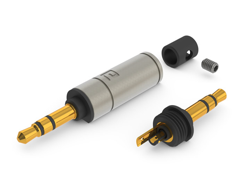 AECO Connector AT3-1351G Series Gold-Plated Tellurium Copper 3.5mm (1/8") Stereo TRS Plug