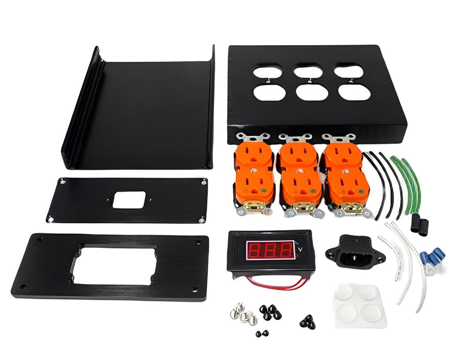 CONNEX Tri-Plex 15A Unassembled Power Center Kit (receptacles supplied will vary in colour)