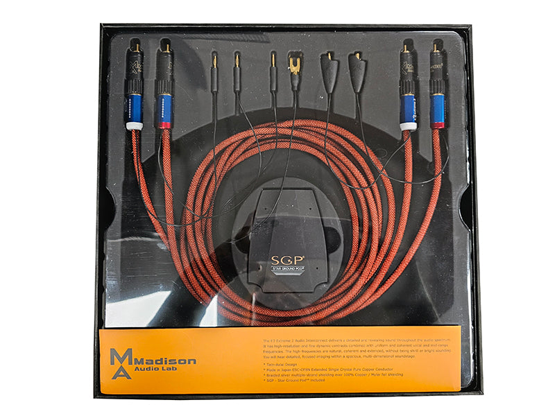 Madison Audio Lab E3 Extreme 2 Series Terminated Interconnect Cable RCA 2M