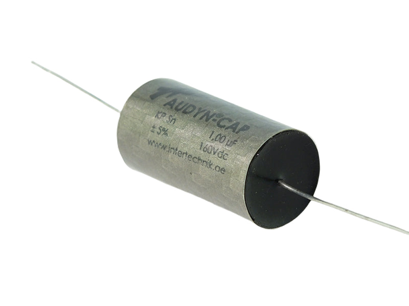 Audyn Capacitor 1.00mF 160Vdc. 2% Tolerance Axial Lead KP SN Series Tin Foil Polypropylene