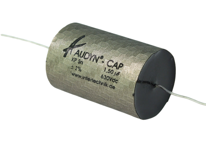 Audyn Capacitor 1.50mF 630Vdc 2% Tolerance Axial Lead KP SN Series Tin Foil Polypropylene