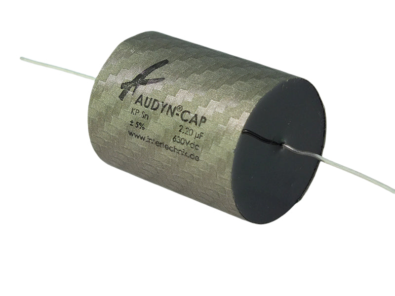 Audyn Capacitor 2.20mF 630Vdc. 2% Tolerance Axial Lead KP SN Series Tin Foil Polypropylene