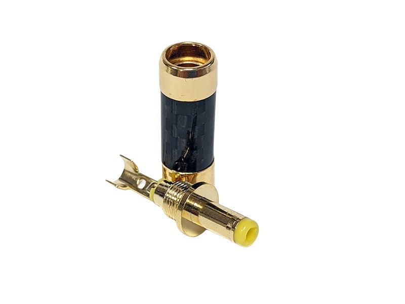 ConneX Connector Carbon Fiber, Gold-plated DC Connector, (4.0mm OD x 1.7mm ID)