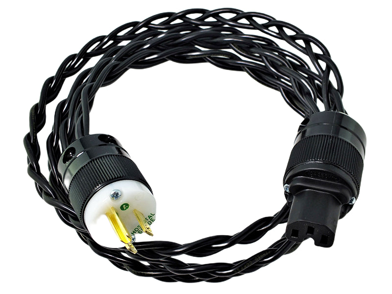 DUELUND DCA12GA (600V) Hook-up Wire, Terminated with MARINCO 5266 & 320 Power/IEC Plugs, 2 Meter