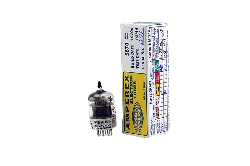 Pearl Cryo Amperex 5670 Standard Grade 9 Pin Vacuum Tube