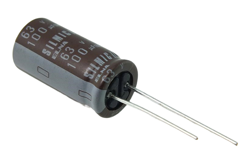 Elna Electrolytic Capacitor 100uF 63Vdc RFS Series Radial
