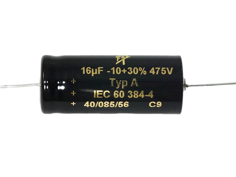 F&T Electrolytic Capacitor 16uF 475Vdc A Series Axial