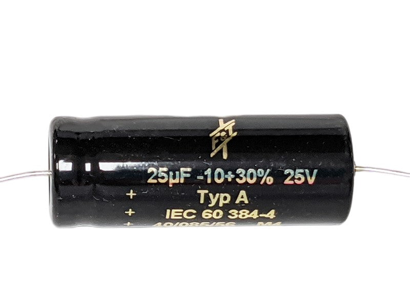 F&T Electrolytic Capacitor 25uF 25Vdc A Series Axial