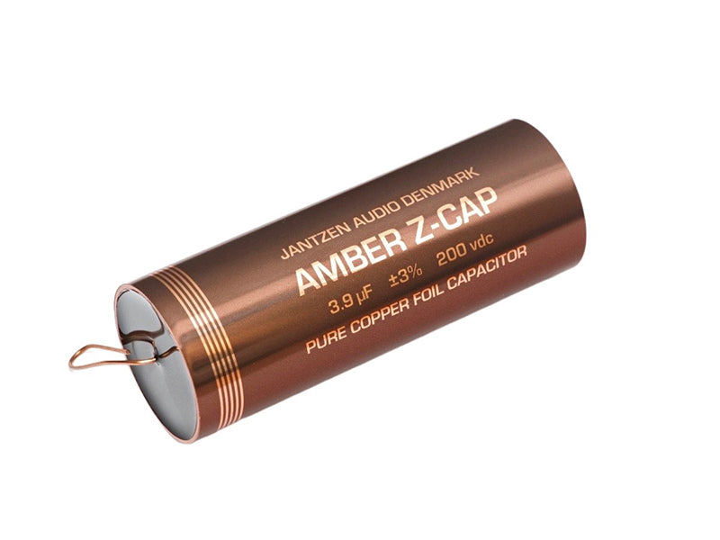 Jantzen Capacitor 39µF 200Vdc 3% Amber Z-Cap Series Copper Foil Polypropylene