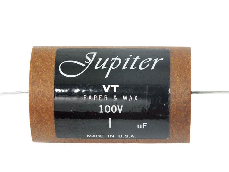 Jupiter Capacitor 1uF 100Vdc VT Round Series Aluminum Foil Paper & Wax
