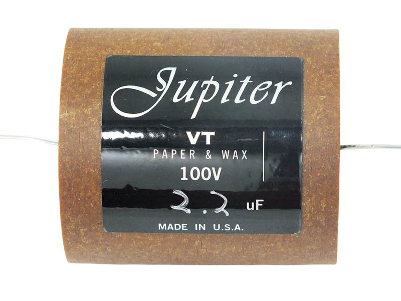 Jupiter Capacitor 2.2uF 100Vdc VT Round Series Aluminum Foil Paper & Wax