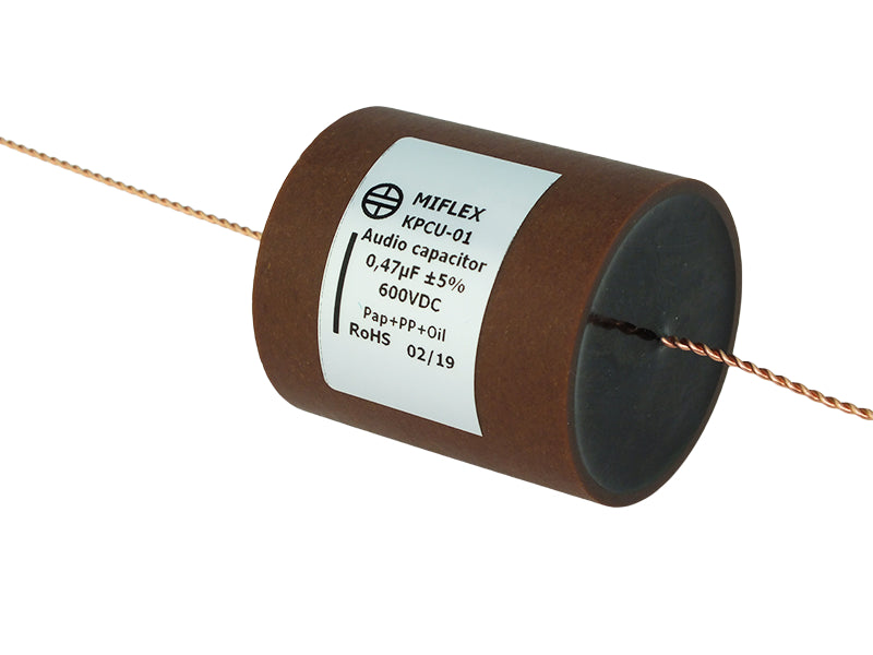 Miflex Capacitor 0.47uF 600Vdc KPCU Series Copper Foil Paper/Polypropylene Oil