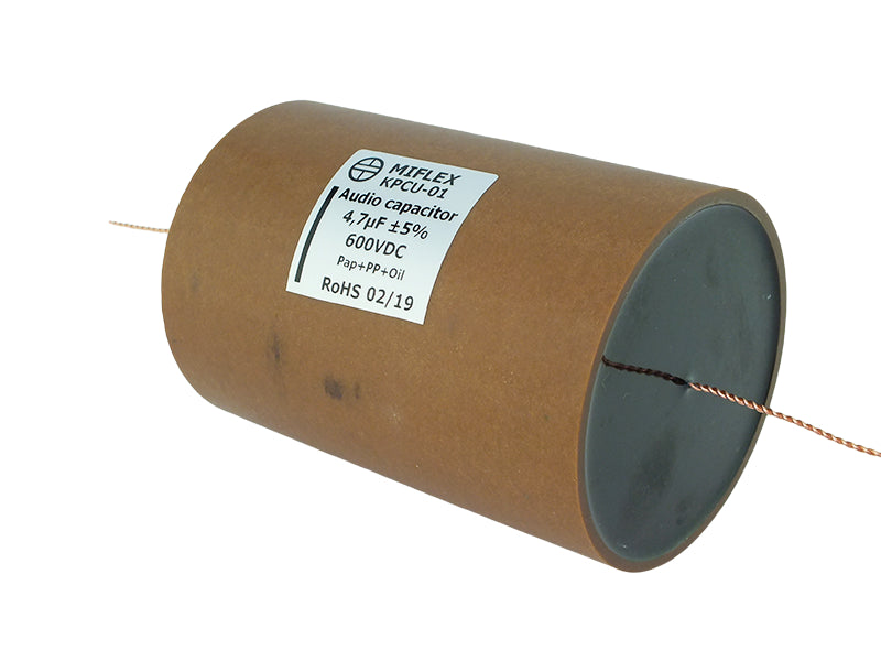 Miflex Capacitor 4.7uF 600Vdc KPCU Series Copper Foil Paper/Polypropylene Oil