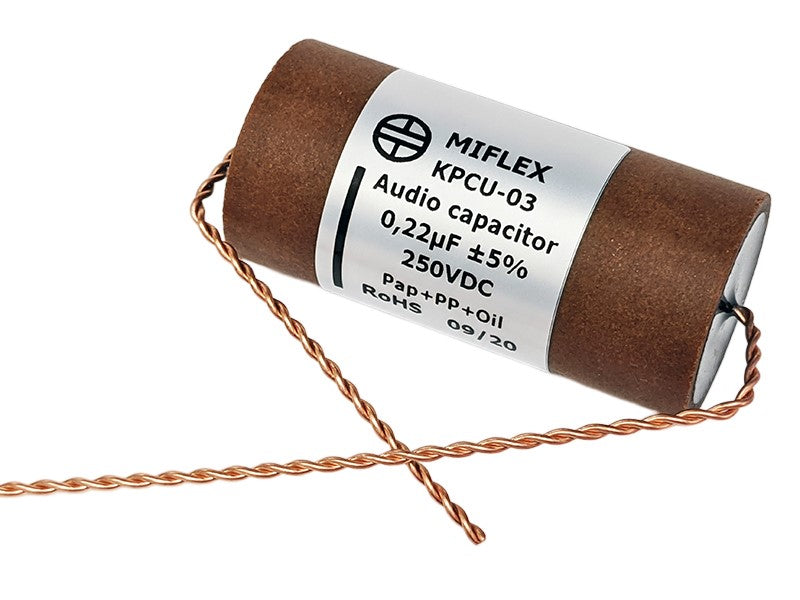 Miflex Capacitor 0.22uF 250V KPCU-03 Series Copper Foil Paper/Polypropylene Oil