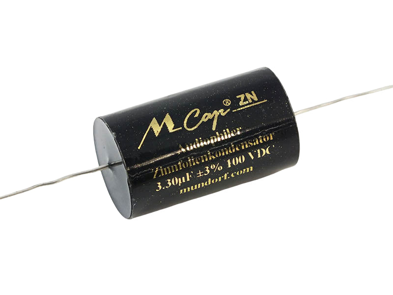 Mundorf Capacitor 3.3uF 100Vdc MCap® ZN Series Tin Foil Polypropylene Axial