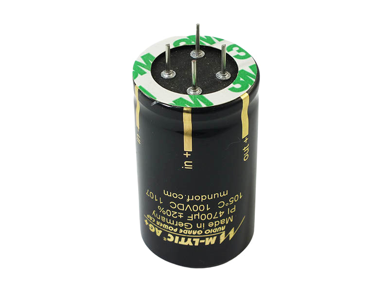 Mundorf Electrolytic Capacitor 4700uF 100Vdc MLytic® AG+ Series 4-Pole Radial