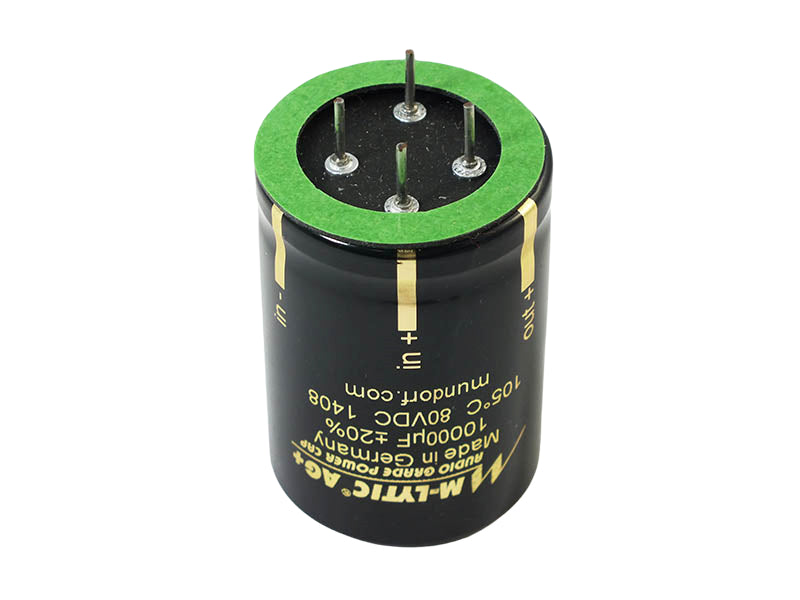 Mundorf Electrolytic Capacitor 10000uF 80Vdc MLytic® AG+ Series 4-Pole Radial