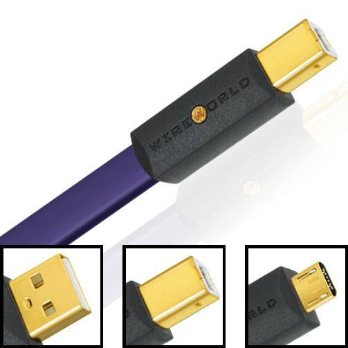 WireWorld Ultraviolet 8 Series USB 2.0 Terminated Cable A to B 1.0M