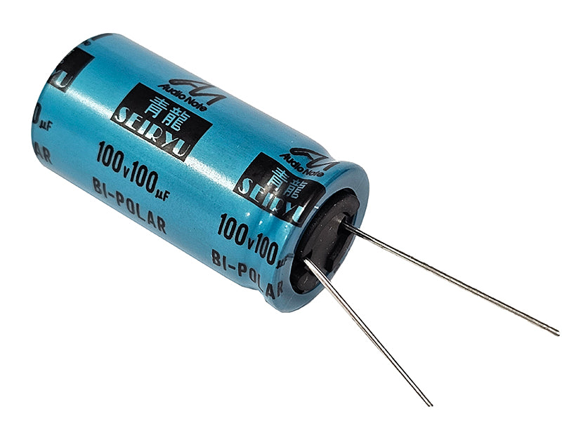 Audio Note Electrolytic Capacitor 100uF 100Vdc SEIRYU Series Non-Polarized Radial