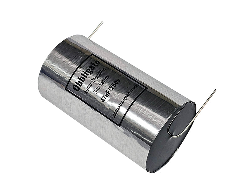 Obbligato 47uF 250Vdc “New” Silv Series Metalized Polypropylene Film Capacitor Axial Lead