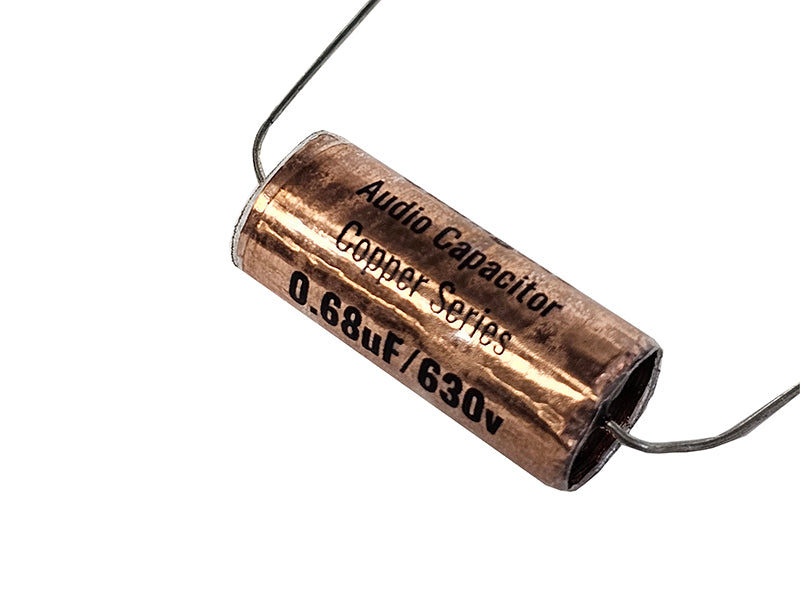 Obbligato 0.68uF 630Vdc “New” Copper Series Metalized Polypropylene Film Capacitor Axial Lead