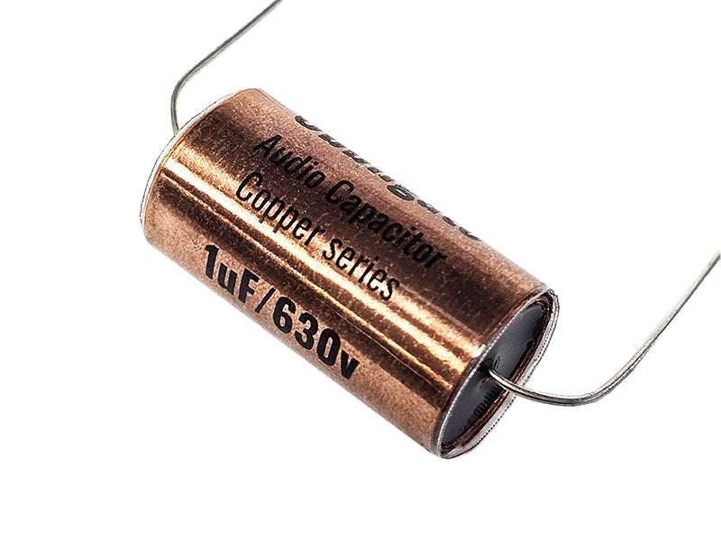 Obbligato 1uF 630Vdc “New” Copper Series Metalized Polypropylene Film Capacitor Axial Lead