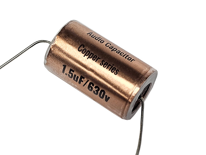 Obbligato 1.5uF 630Vdc “New” Copper Series Metalized Polypropylene Film Capacitor Axial Lead