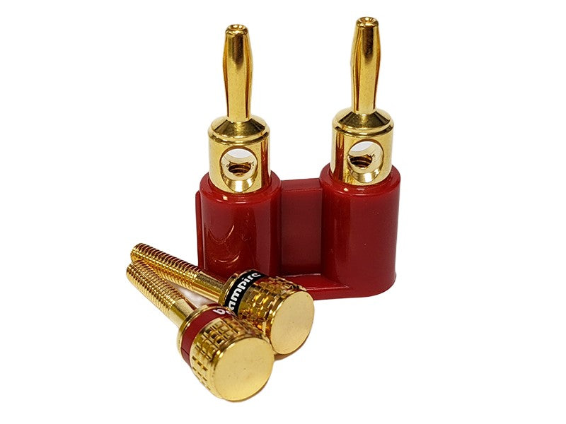 Vampire Connector BD Series Dual Male Banana Plug (Red only) 6awg