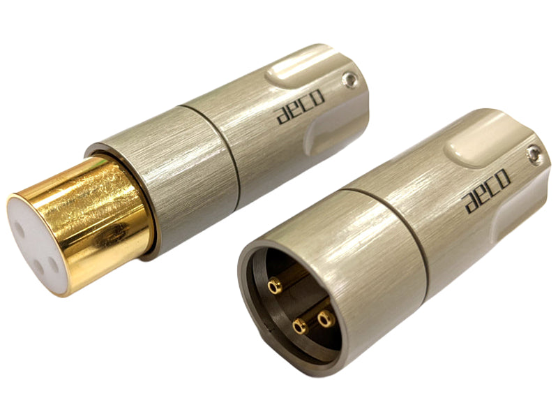 AECO Connector AMI-1060G Series Gold-Plated Tellurium Copper 3-pin Male/Female XLR Plugs