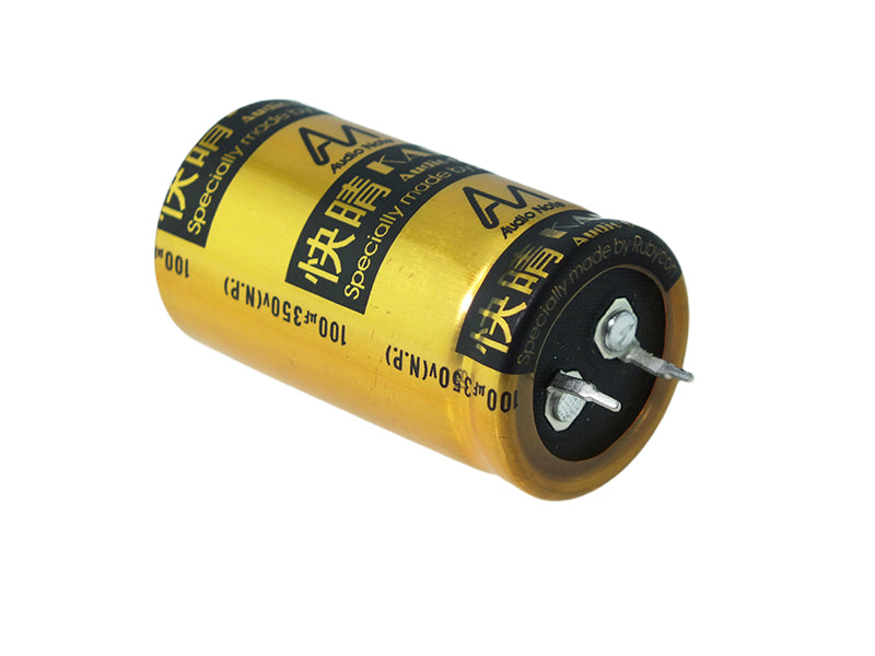 Audio Note Electrolytic Capacitor 100uF 350Vdc KAISEI Series Non-Polarized Radial