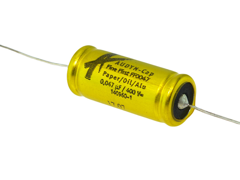 Audyn Capacitor 0.047mF 400Vdc Axial Lead Fine First Series Aluminum Foil Paper Oil