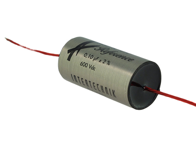 Audyn Capacitor 0.10uF 600Vdc 2% Tolerance Axial Lead Tri-Reference Series Aluminum Foil Polypropylene