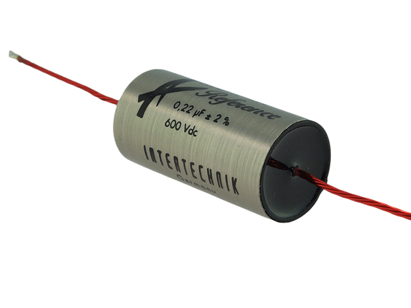 Audyn Capacitor 0.22uF 600Vdc 2% Tolerance Axial Lead Tri-Reference Series Aluminum Foil Polypropylene