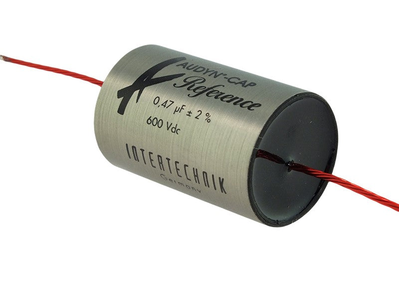 Audyn Capacitor 0.47uF 600Vdc 2% Tolerance Axial Lead Tri-Reference Series Aluminum Foil Polypropylene