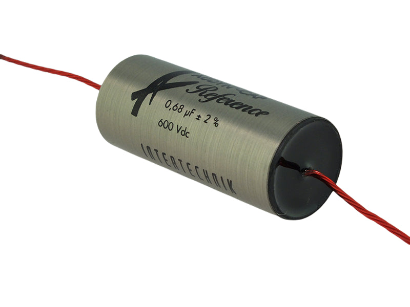 Audyn Capacitor 0.68uF 600Vdc 2% Tolerance Axial Lead Tri-Reference Series Aluminum Foil Polypropylene