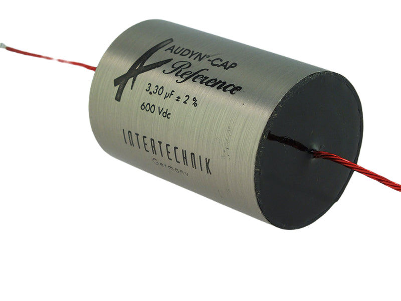 Audyn Capacitor 3.30uF 600Vdc 2% Tolerance Axial Lead Tri-Reference Series Aluminum Foil Polypropylene