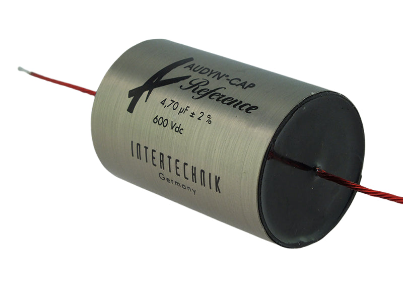 Audyn Capacitor 4.70uF 600Vdc 2% Tolerance Axial Lead Tri-Reference Series Aluminum Foil Polypropylene