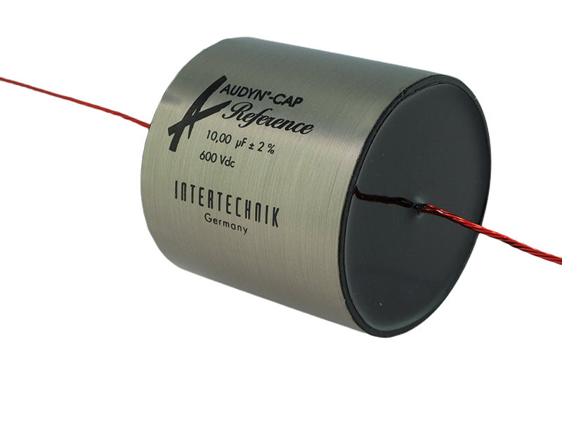 Audyn Capacitor 10.00uF 600Vdc 2% Tolerance Axial Lead Tri-Reference Series Aluminum Foil Polypropylene