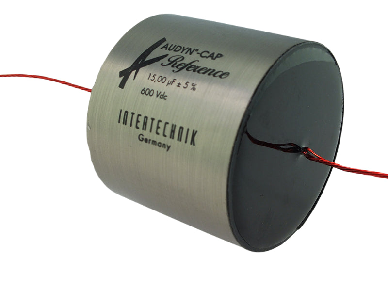 Audyn Capacitor 15.00uF 600Vdc 2% Tolerance Axial Lead Tri-Reference Series Aluminum Foil Polypropylene