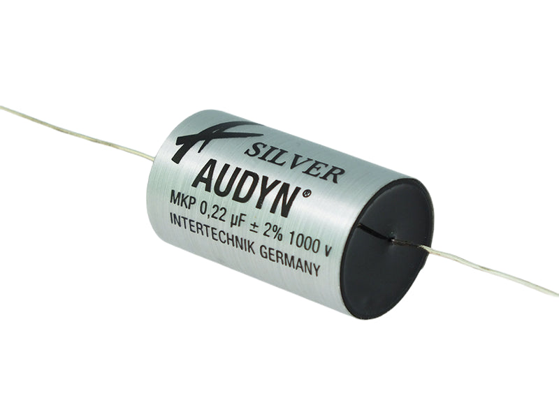 Audyn Capacitor 0.22uF 1000Vdc 2% Tolerance True Silver Series Metalized Silver Polypropylene