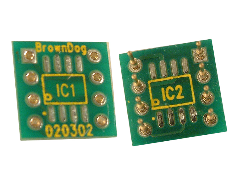Board One 8-pin DIP to Two SO8 (SMT) Adapter