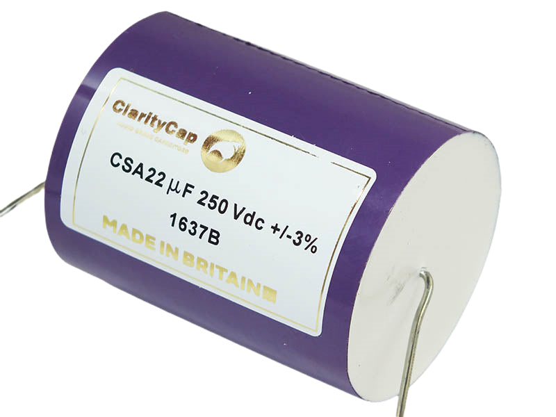 ClarityCap Capacitor 22uF 250Vdc CSA Series Metalized Polypropylene