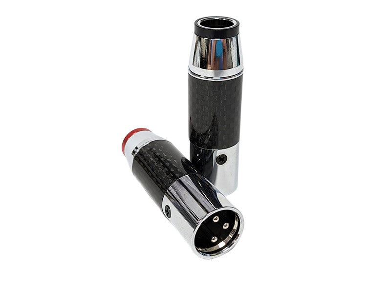 CONNEX Carbon Fiber, Rhodium-plated "Male" XLR Plug