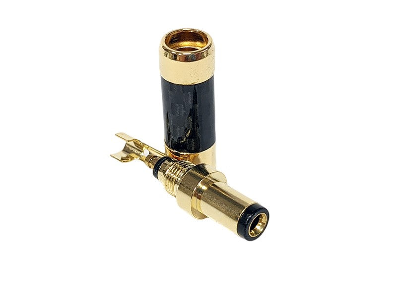 CONNEX Carbon Fiber, Gold-plated DC Connector, (5.5mm OD x 2.5mm ID)