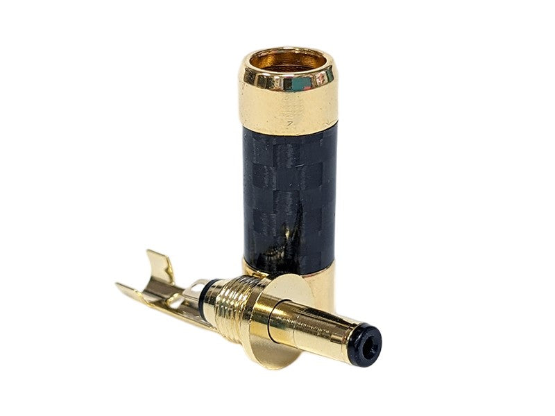 CONNEX Carbon Fiber, Gold-plated DC Connector, (3.5mm OD x 1.3mm ID)