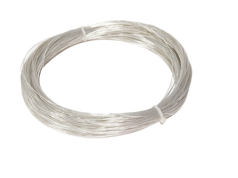 ConneX 28awg (0.3mm) 6N Pure Silver/Clear Teflon Solid Core Hook