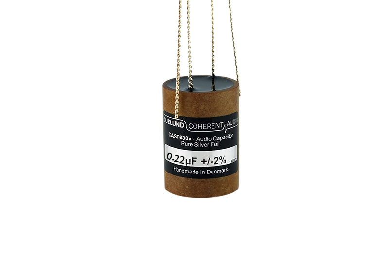 Duelund Capacitor 0.22uF 630Vdc CAST-PIO-Ag Series Silver Foil Wax Paper Oil