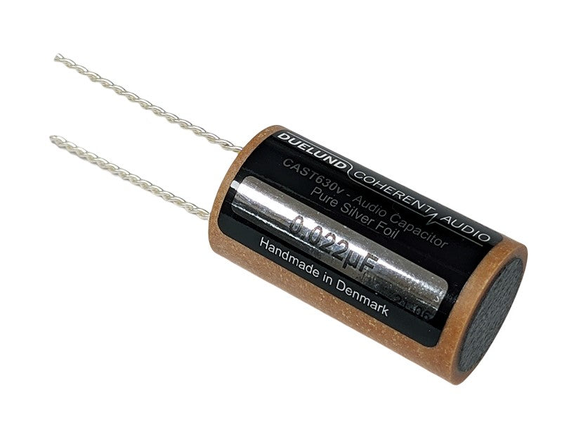 Duelund Capacitor 0.022uF 630Vdc CAST-PIO-Ag Series Silver Foil Wax Paper Oil